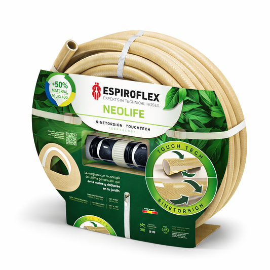 KIT Neolife® Manguera para jardín con tecnología SINETORSION y TOUCHTECH