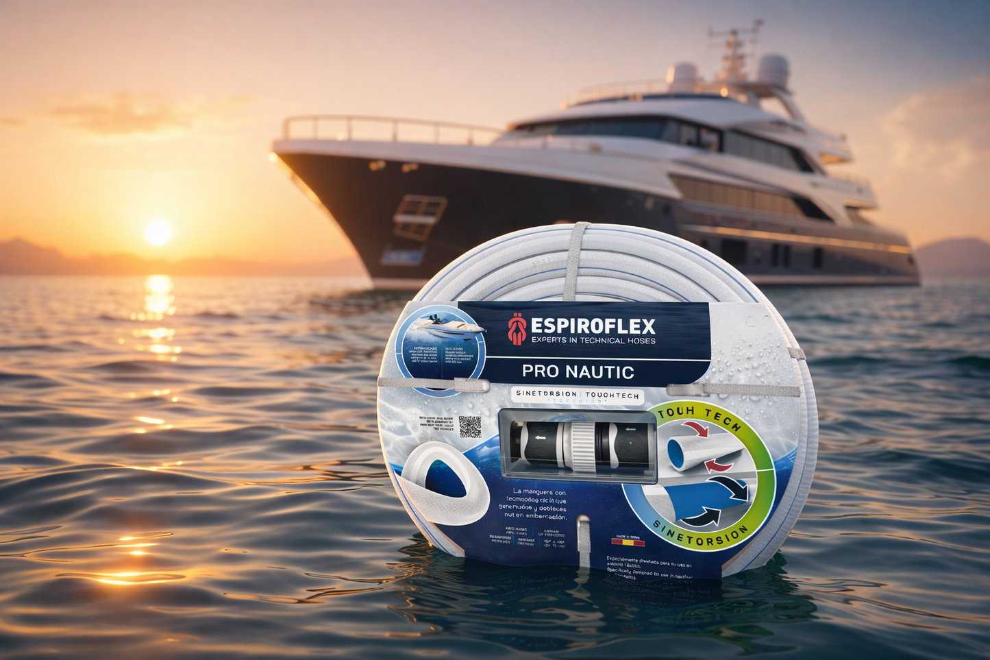 KIT Pro Nautic® Manguera para Embarcaciones con tecnología SINETORSION y TOUCHTECH