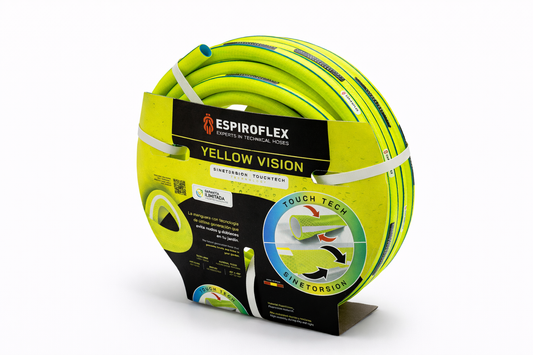 Manguera de Jardín Yellow Vision® con tecnología SINETORSION y TOUCHTECH