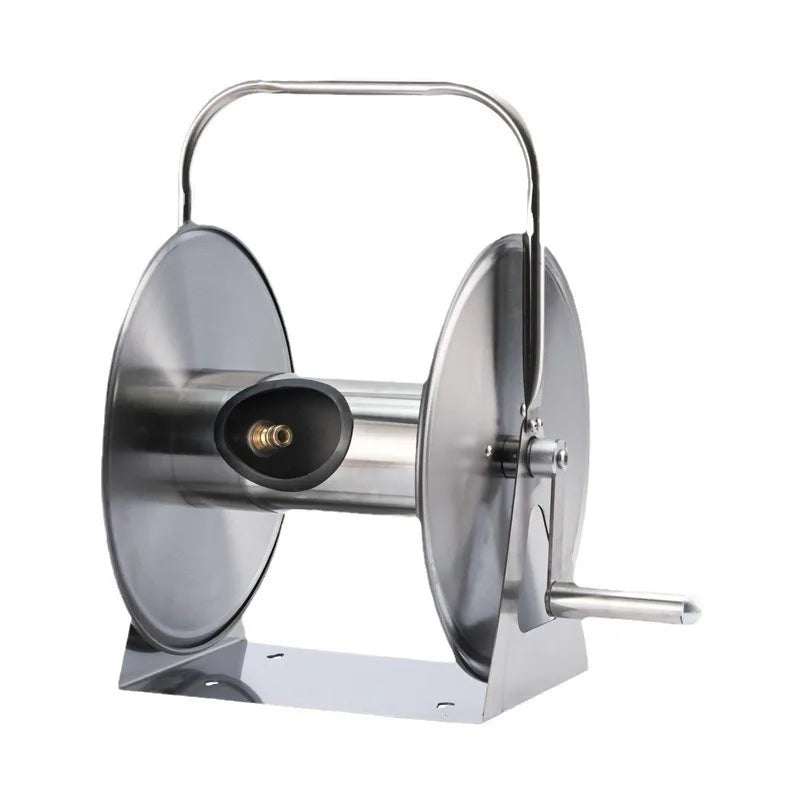 Revolutionary Stainless Steel Automatic Hose Reel for Effortless Car Washing and Gardening