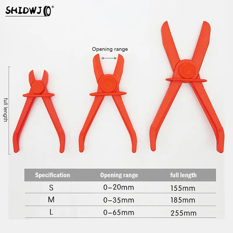 M Nylon Hose Clamp Tool Brake Fuel Water Line Clamp Pliers Hands Free Tool Car Repair Tools Hose Cut-Off Pliers