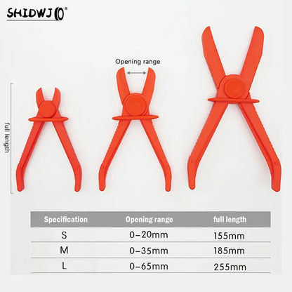 M Nylon Hose Clamp Tool Brake Fuel Water Line Clamp Pliers Hands Free Tool Car Repair Tools Hose Cut-Off Pliers
