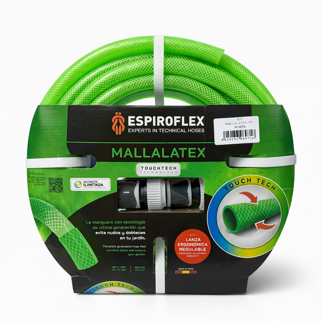 Kit Mallalatex® Manguera de jardín reforzada y con acoples