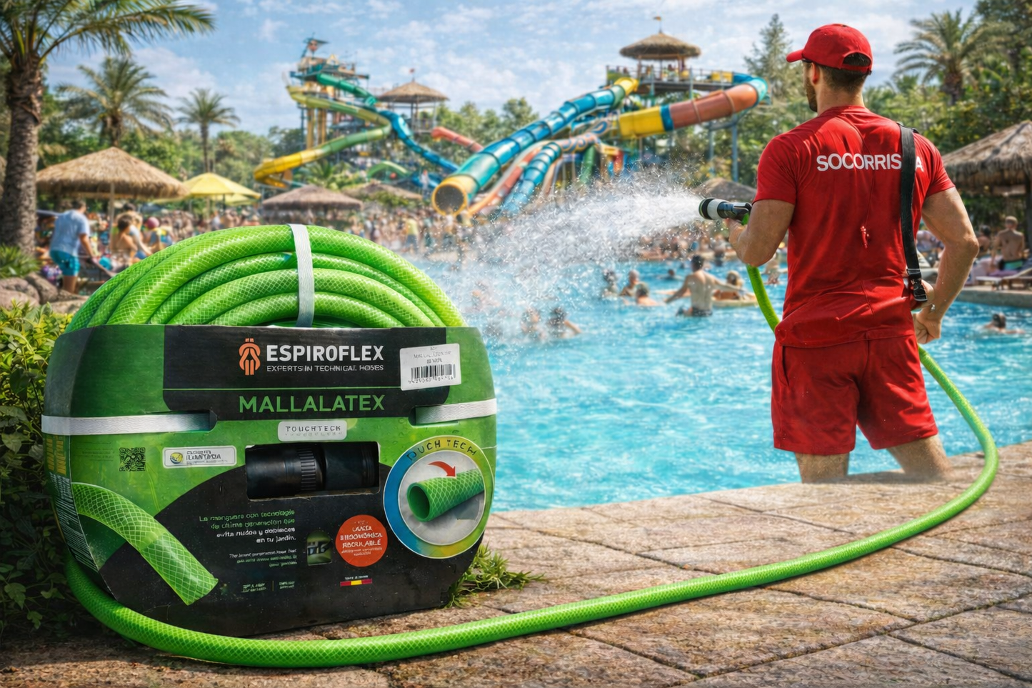 Kit Mallalatex® Manguera de jardín reforzada y con acoples