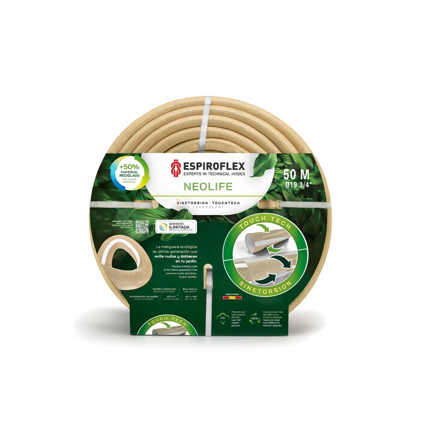 Manguera de Jardín NEOLIFE con tecnología SINETORSION y TOUCHTECH