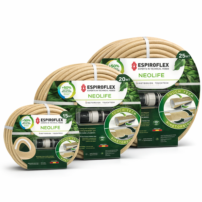 KIT Neolife® Manguera para jardín con tecnología SINETORSION y TOUCHTECH