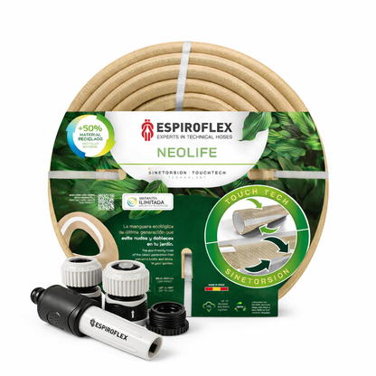 KIT Neolife® Manguera para jardín con tecnología SINETORSION y TOUCHTECH