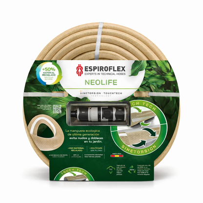 KIT Neolife® Manguera para jardín con tecnología SINETORSION y TOUCHTECH