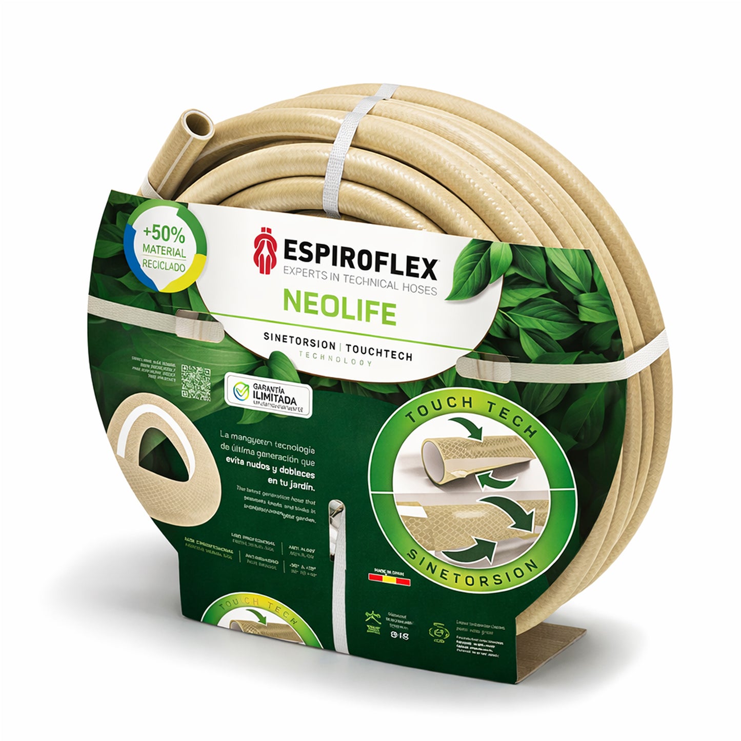 Manguera de Jardín NEOLIFE con tecnología SINETORSION y TOUCHTECH