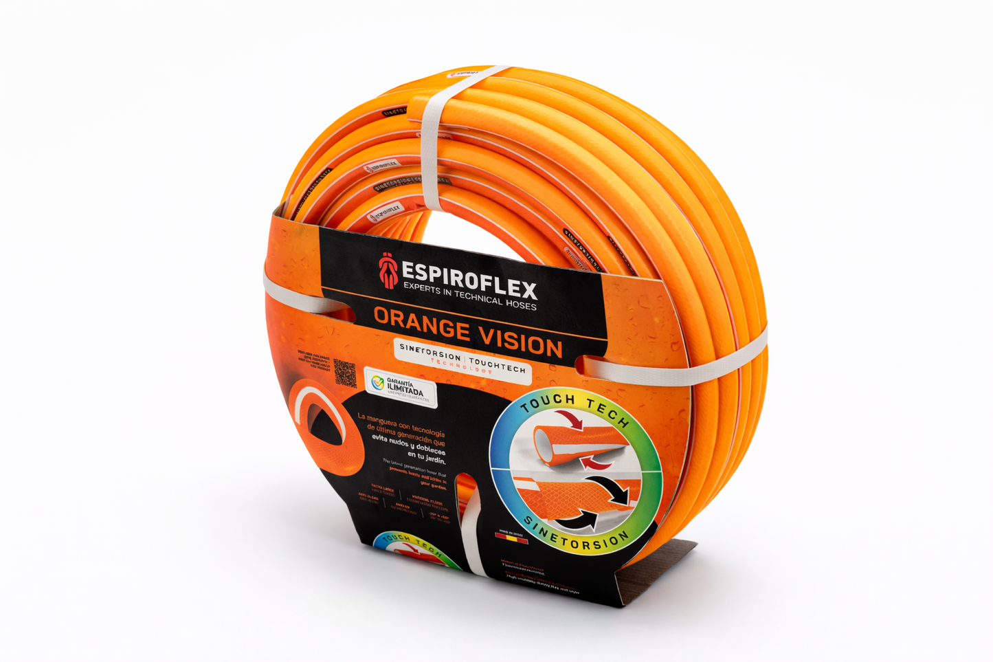 Manguera de Jardín Orange Vision® con tecnología SINETORSION y TOUCHTECH