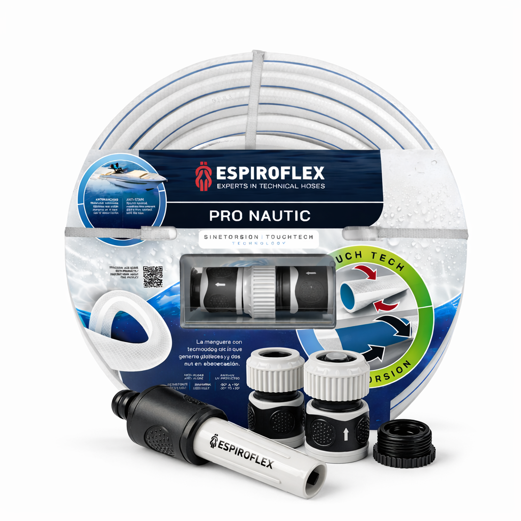 KIT Pro Nautic® Manguera para Embarcaciones con tecnología SINETORSION y TOUCHTECH