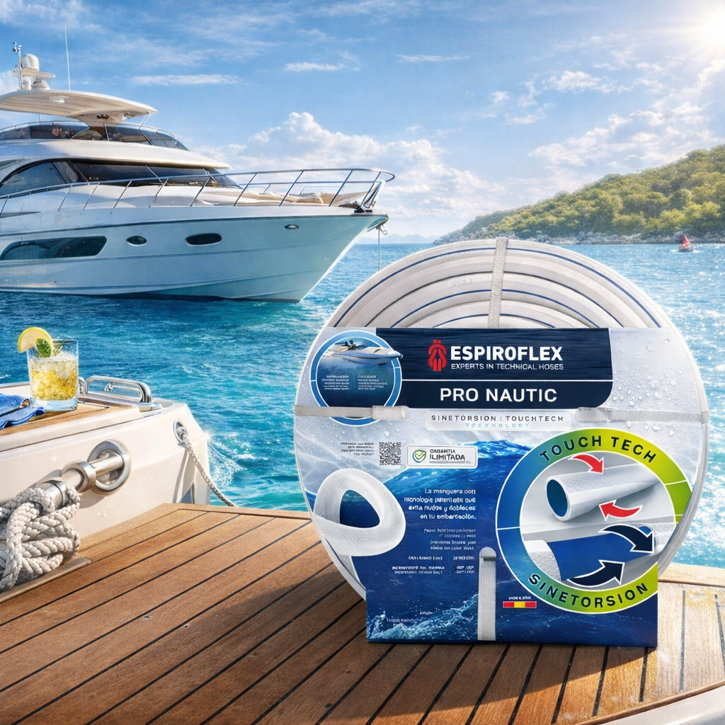 Manguera para Embarcaciones Pro Nautic® con tecnología SINETORSION y TOUCHTECH