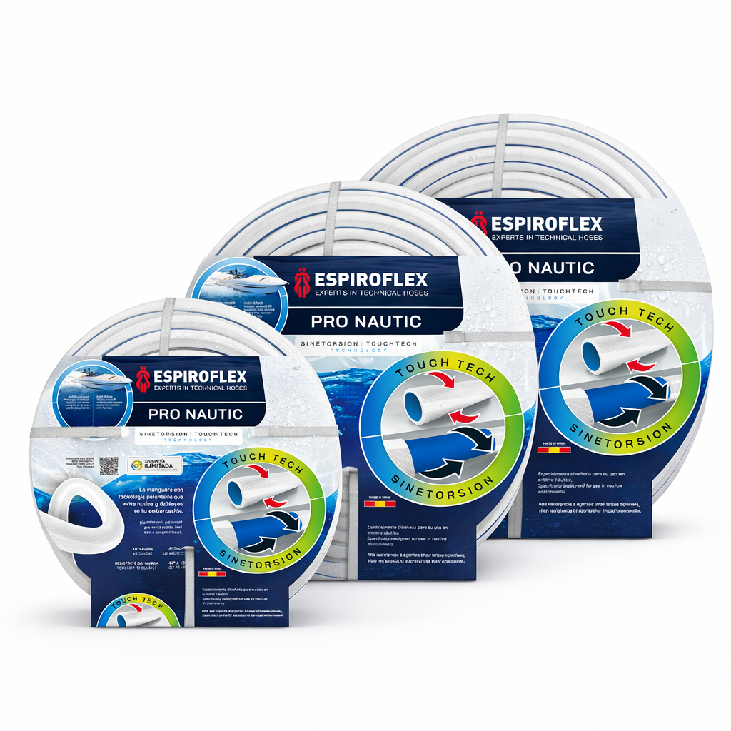 Manguera para Embarcaciones Pro Nautic® con tecnología SINETORSION y TOUCHTECH