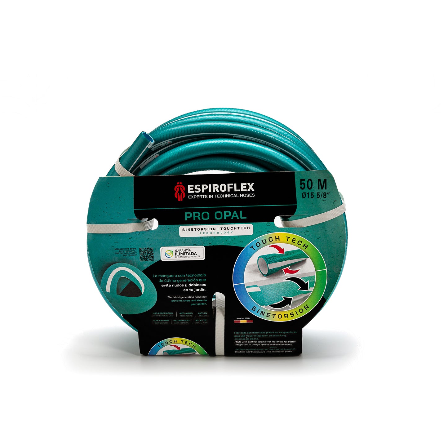 Manguera de Jardín PRO OPAL con tecnología SINETORSION y TOUCHTECH