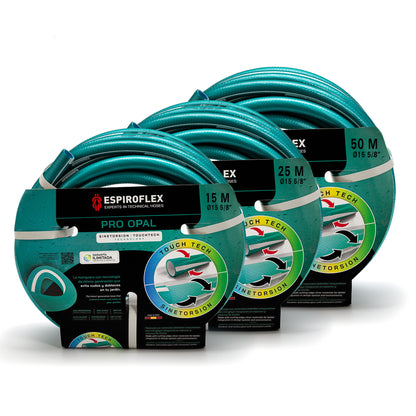 Manguera de Jardín PRO OPAL con tecnología SINETORSION y TOUCHTECH