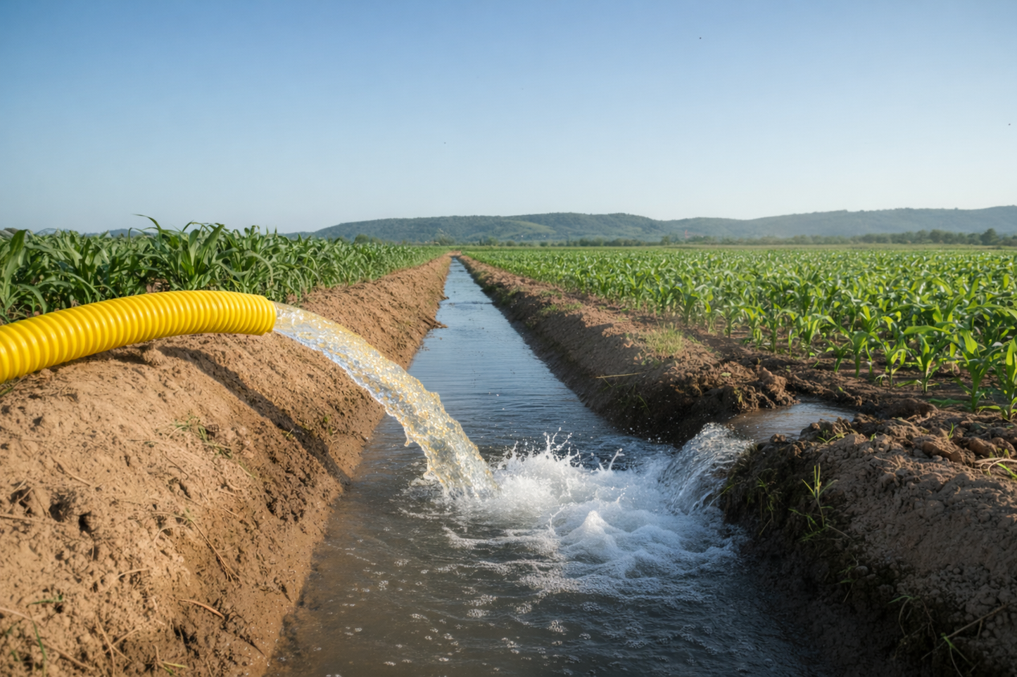 Manguera de Aspiración Agrícola Amarilla Flexible - HoseHouse® Agro