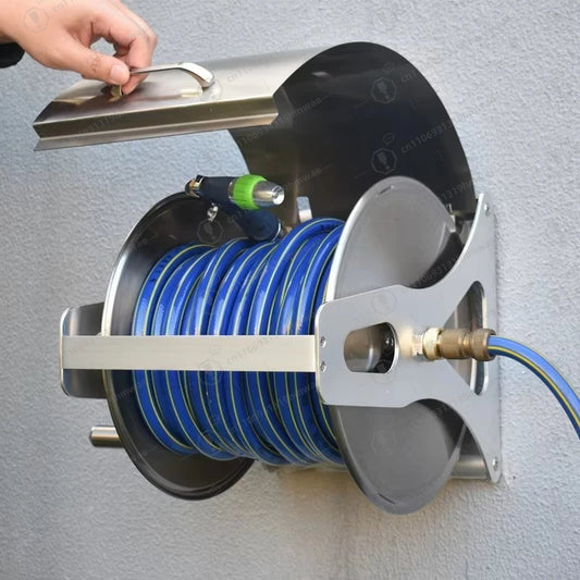 1PC Hot Sale Multifunctional Metal Garden Water Hose Reel for Irrigation Watering Car Wash