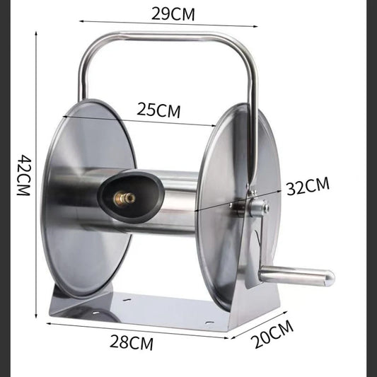 Revolutionary Stainless Steel Automatic Hose Reel for Effortless Car Washing and Gardening